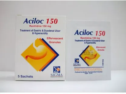 Picture of ACILOC 150MG EFF.GRANULES 5 SACHETS