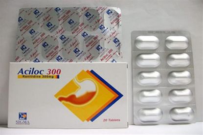 Picture of ACILOC 300MG 20 F.C. TABS