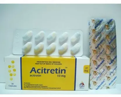 Picture of ACITRETIN 10MG 30 CAPS.