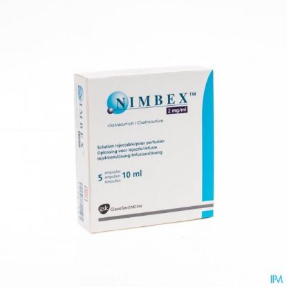 Picture of NIMBEX  2MG/ML (5ML=10MG) 5 AMPS.