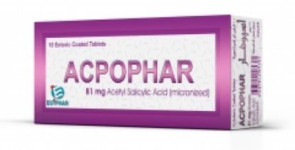 Picture of ACPOPHAR 81 MG 30 E.C. TABS.