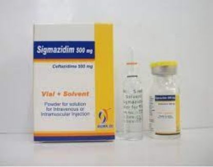 Picture of SIGMAZIDIM 500 MG VIAL FOR I.V./I.M. INJ.