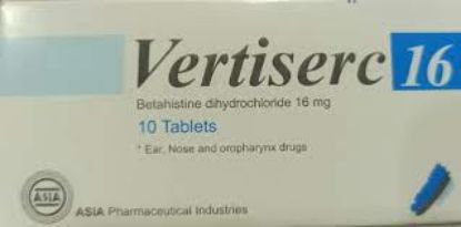 Picture of VERTISERC 16MG 10 TAB.