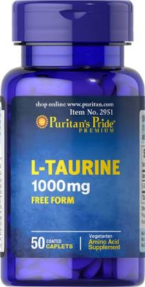 Picture of L-TAURINE 1000 MG 50 CAPLETS