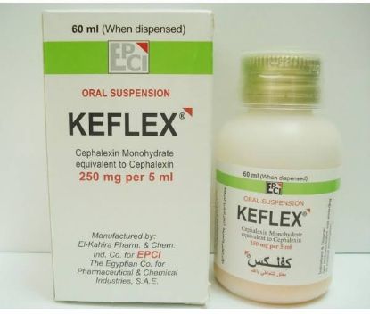 Picture of KEFLEX 250MG/5ML PD. FOR ORAL SUSP.60ML