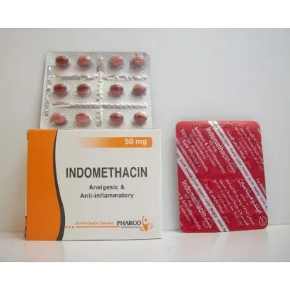 Picture of INDOMETHACIN 25MG 24 CAPS.