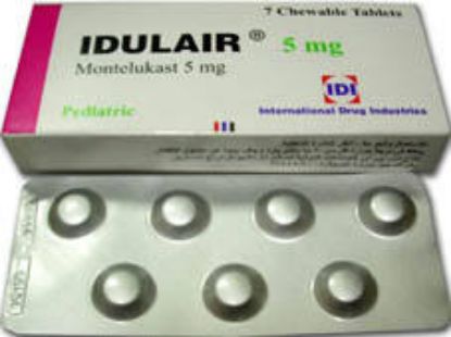 Picture of IDULAIR 5MG 7 CHEWABLE TAB.