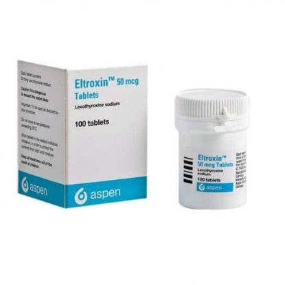 Picture of ELTROXIN 50 MCG 100 TABS.