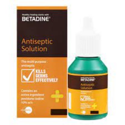 Picture of BETADINE ANTISEPTIC SOLN. 10% 120 ML